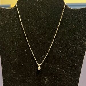 Sterling Silver Pearl Pendant Necklace